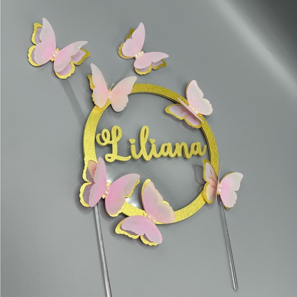 Cute Butterfly boho  cake topper - Picture 12 of 12